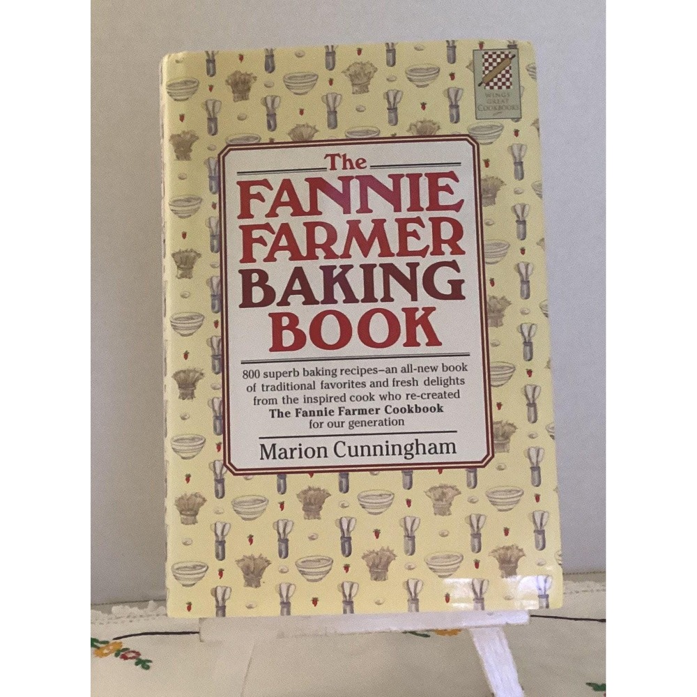 1st Edition Fannie Farmer Baking Book‎ 1984 hardcover dust jacket M Cunningham